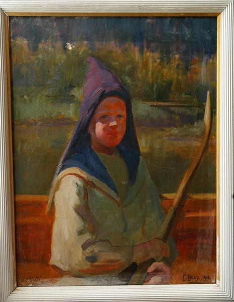 Enfant à la rame (titre factice)