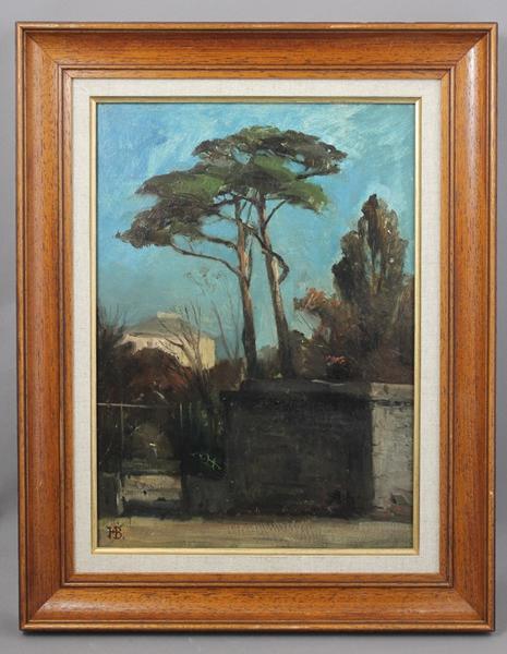 Paysage de pins (titre inscrit)