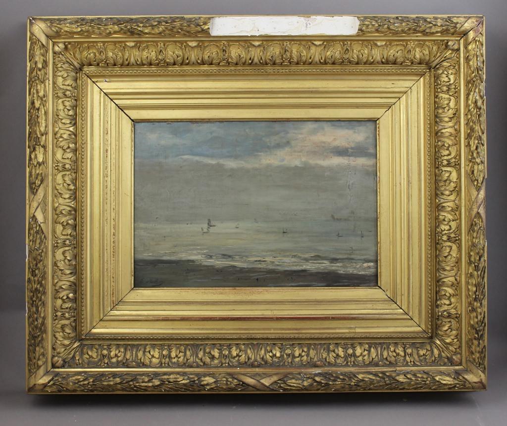 Marée basse à Dieppe (titre inscrit)