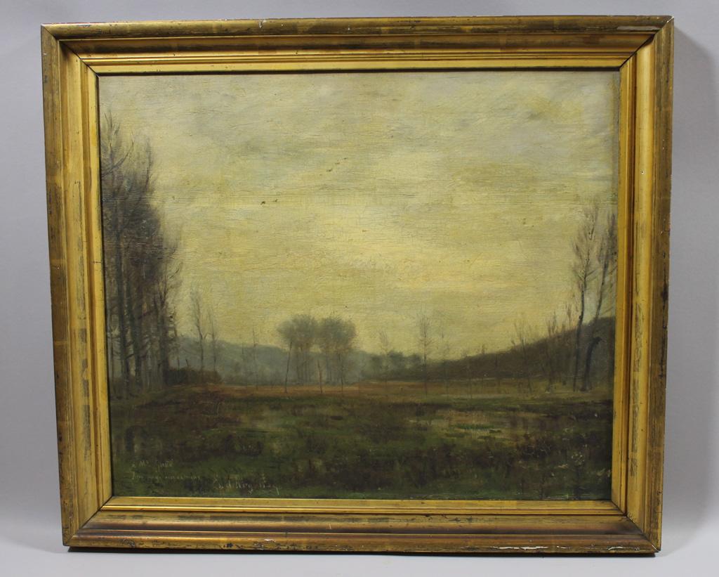 Paysage au marais (titre inscrit)