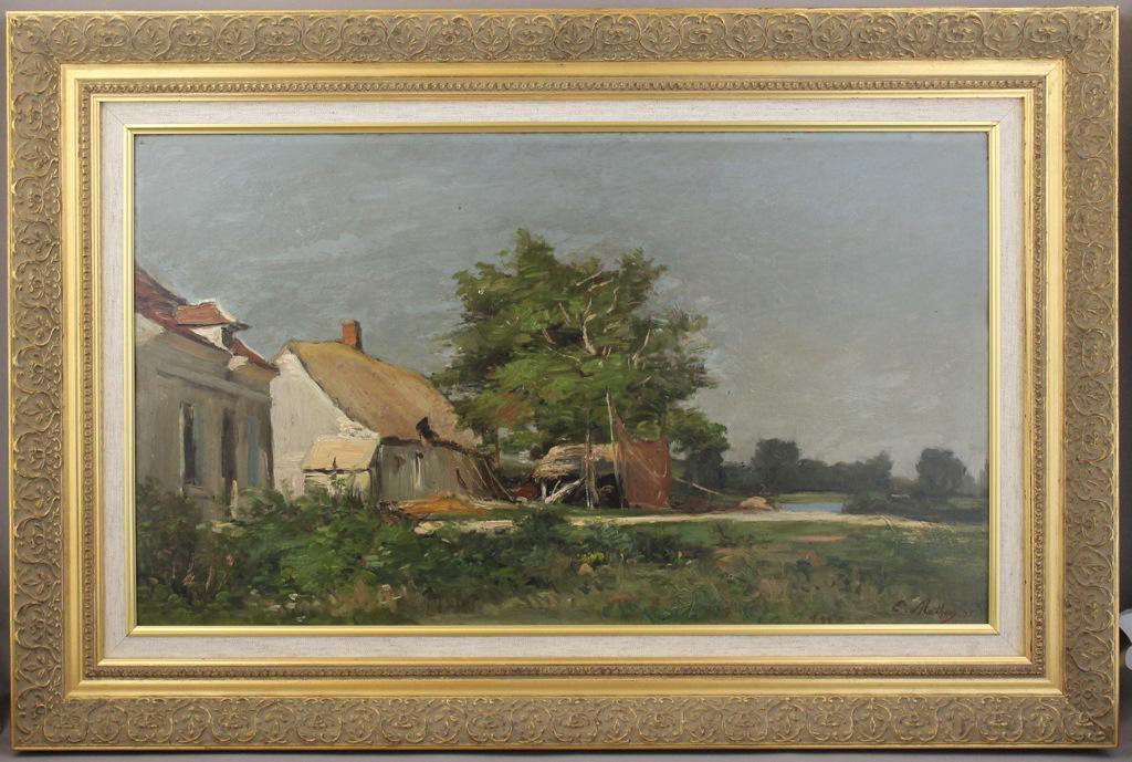Paysage aux chaumières (titre factice)