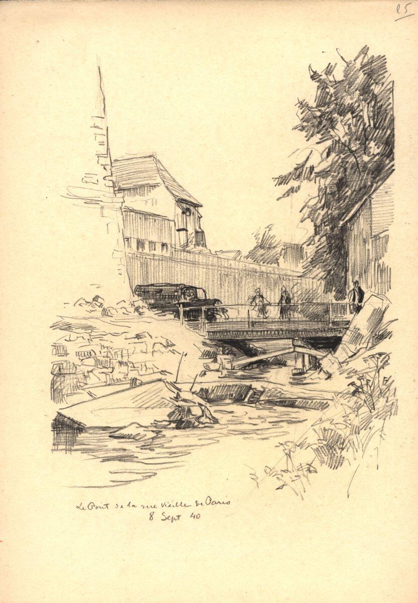 Le pont de la rue Vieille-de-Paris à Senlis