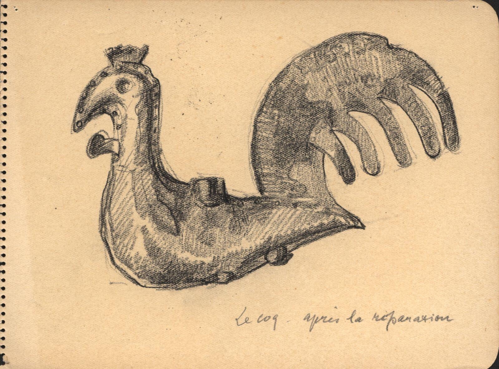 Le coq de la cathédrale de Senlis après réparation