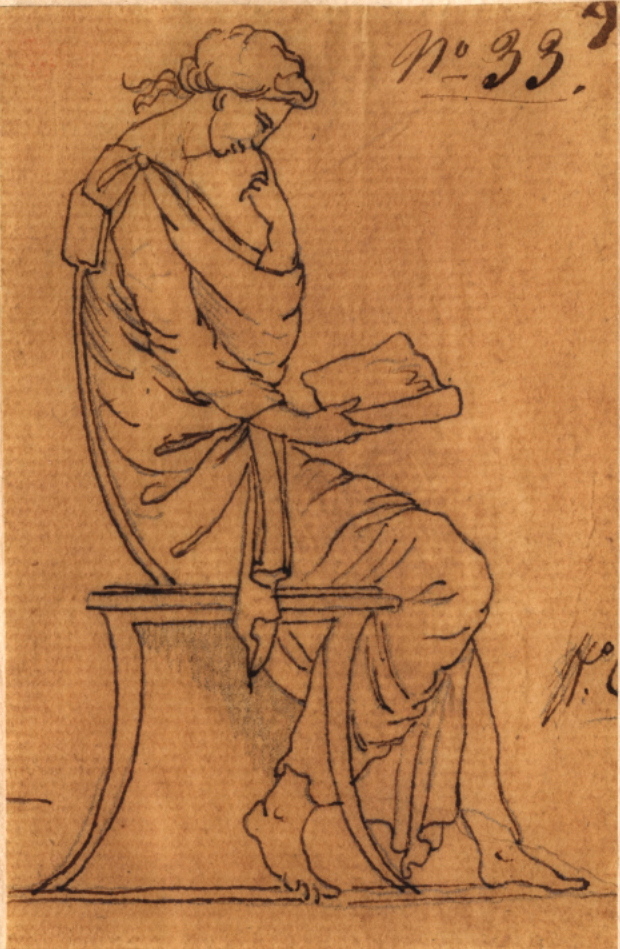 Femme assise lisant