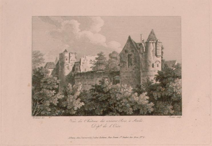 Le château royal vu du jardin du Roy (titre factice)