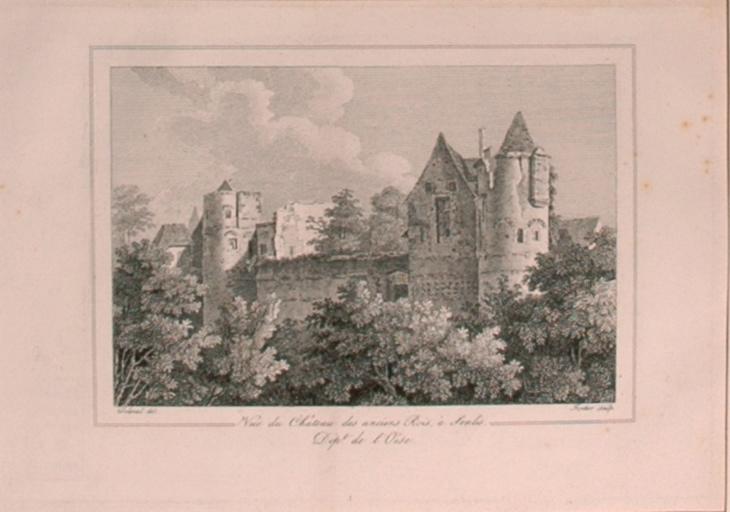 Le château royal vu du jardin du Roy (titre factice)