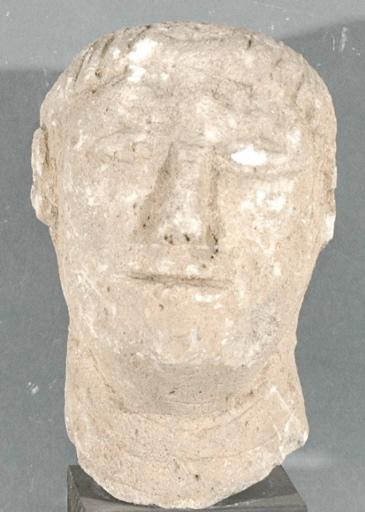 Ex-voto du temple de la forêt d'Halatte, tête de femme