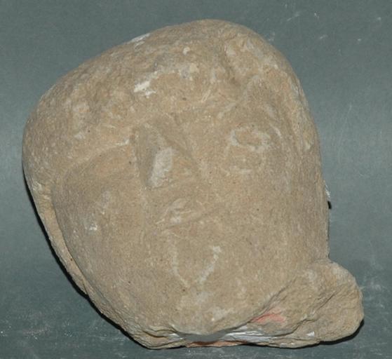 Ex-voto du temple de la forêt d'Halatte, tête d'homme