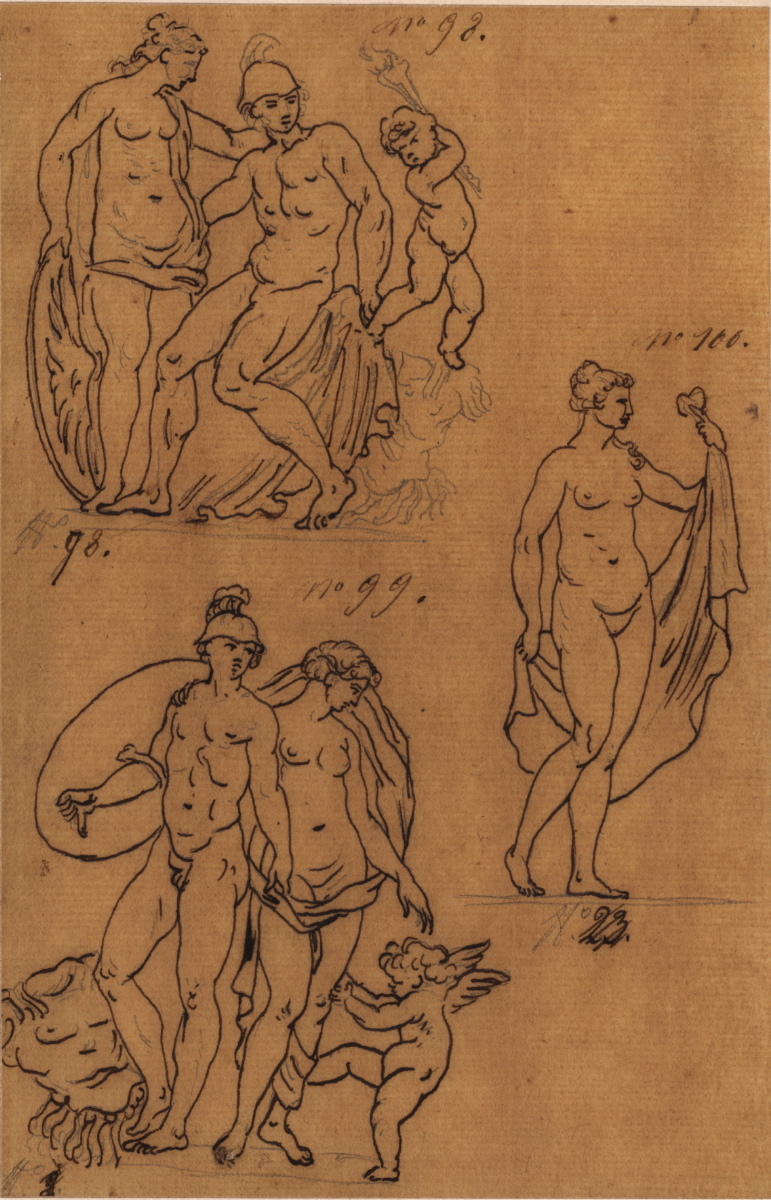 Mars, Vénus et Amour ; Vénus à la draperie ; Mars, Vénus et Amour