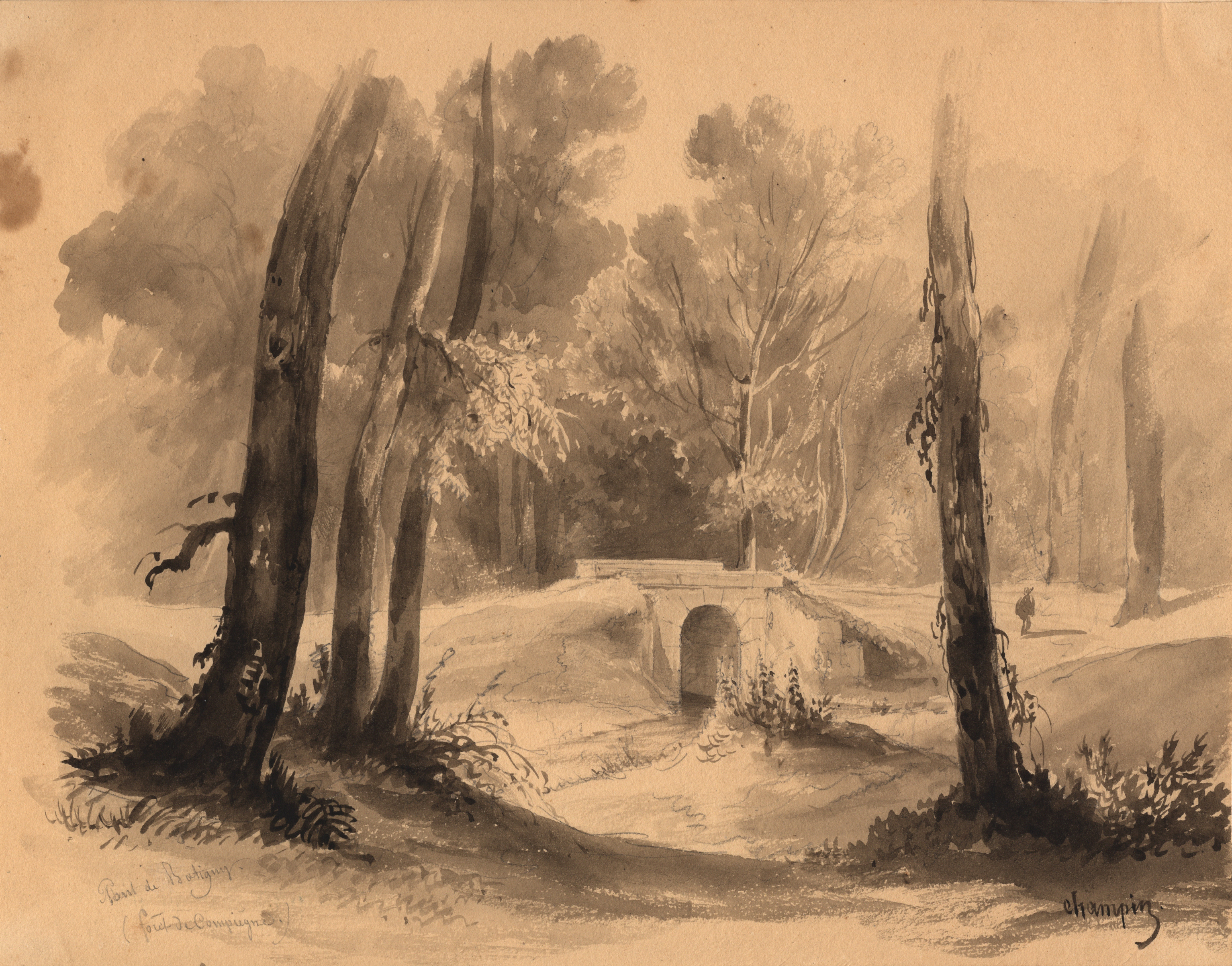 Pont de Batigny, forêt de Compiègne (Oise)