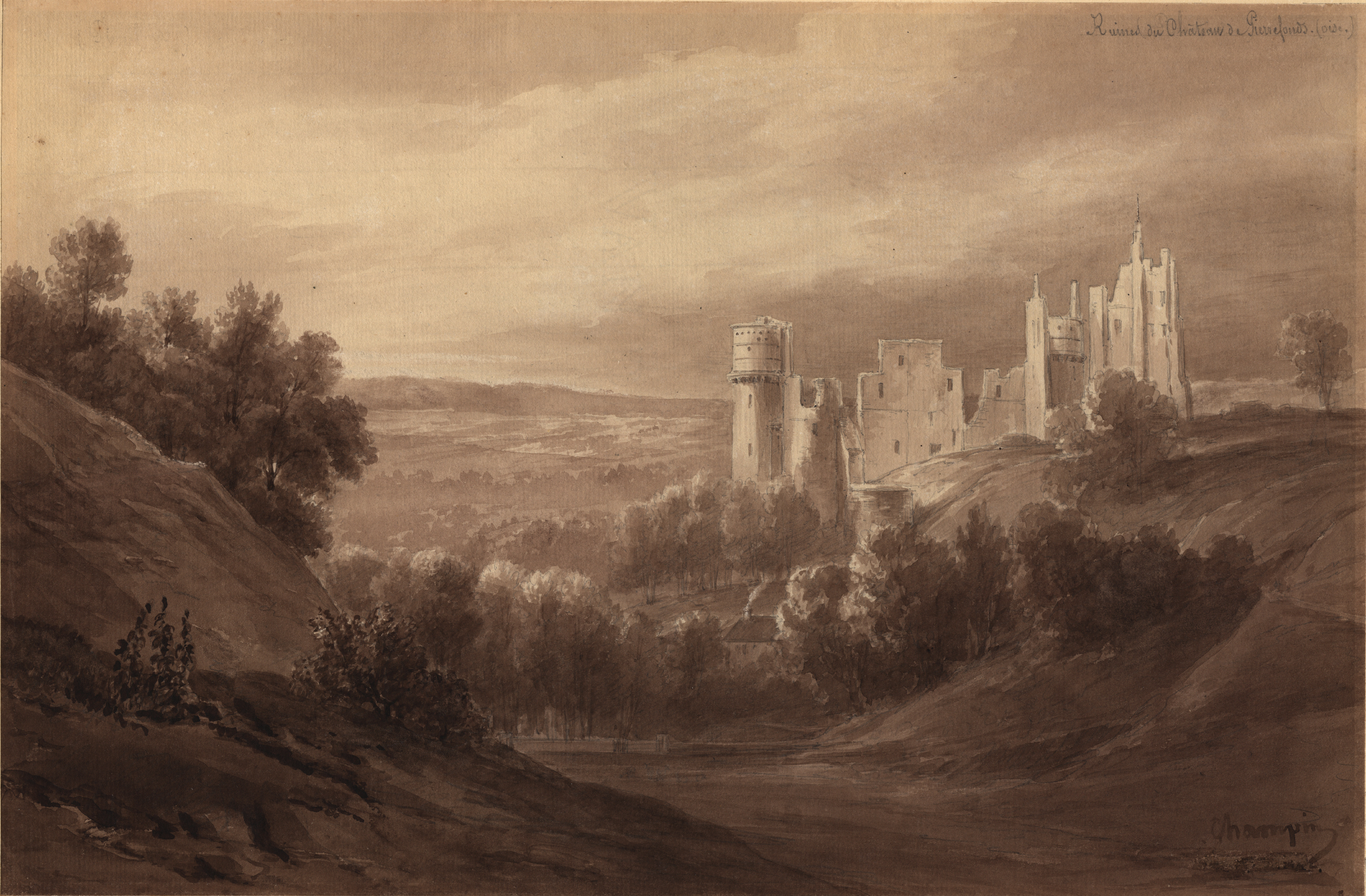 Ruines du château de Pierrefonds (Oise)