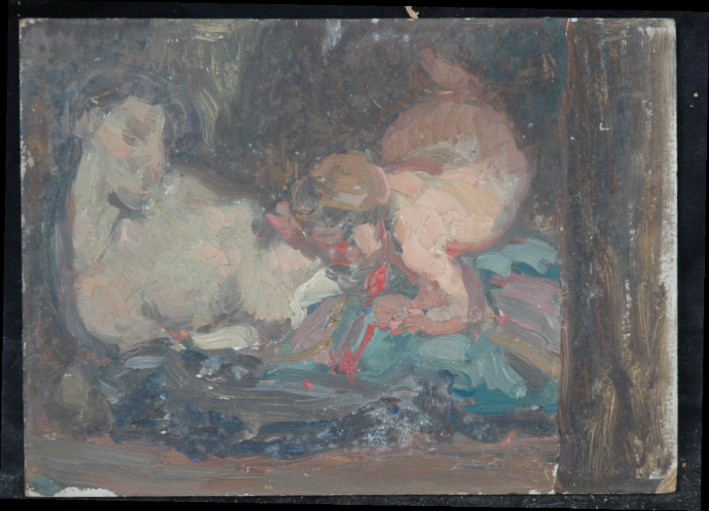 Détail du tableau "Les massacres de Scio" d'Eugène Delacroix