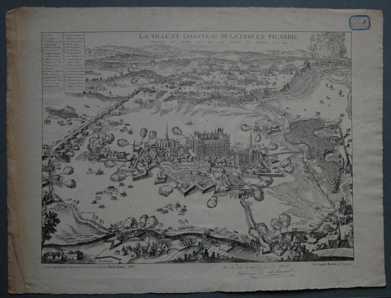 La ville et le château de la Fère en Picardie (titre inscrit)