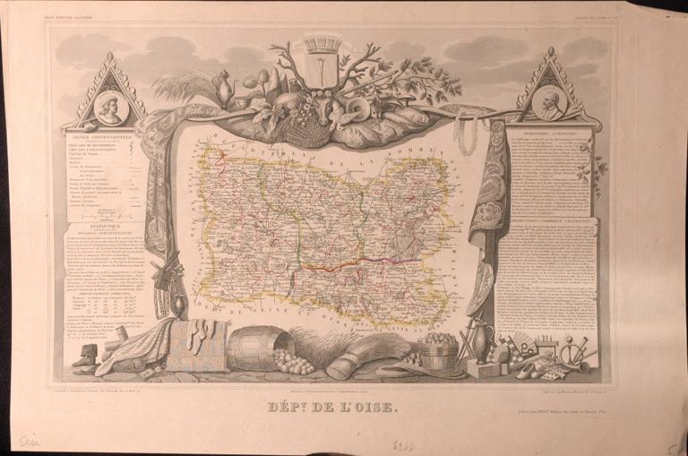 Carte du département de l'Oise (titre factice)