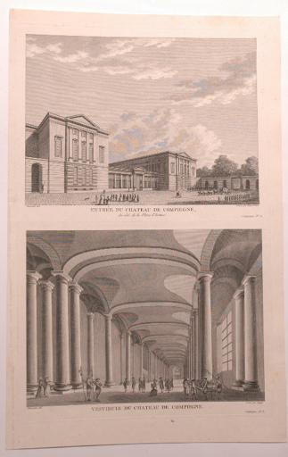 Entrée et vestibule du château de Compiègne (Oise)