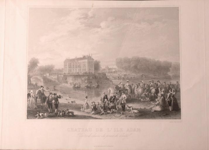Partie de chasse du prince de Conty au château de l'Ile Adam