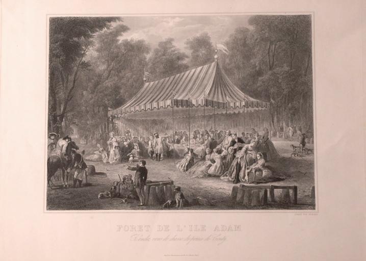 Rendez-vous de chasse du prince de Conty, forêt de l'Ile Adam