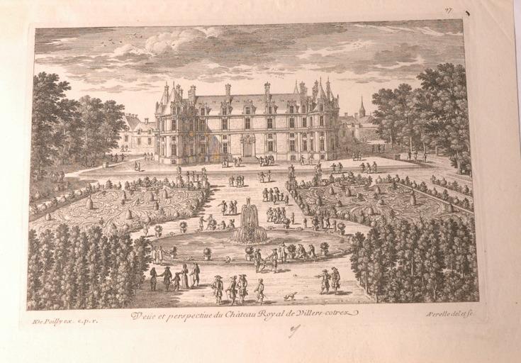Vue et perspective du château royal de Villers-Cotterêts (Aisne)