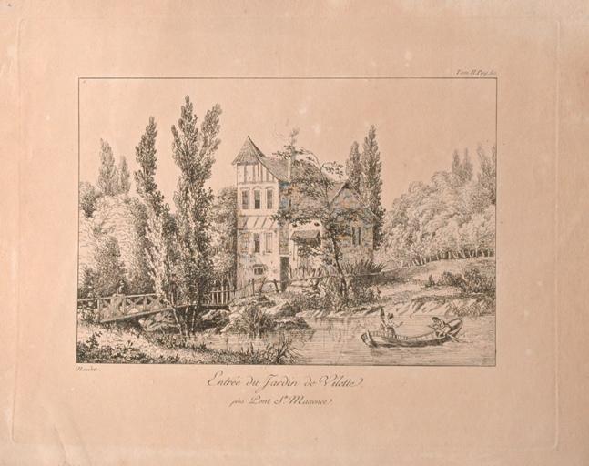 Entrée du Jardin de Vilette, près de Pont-Sainte-Maxence (Oise)