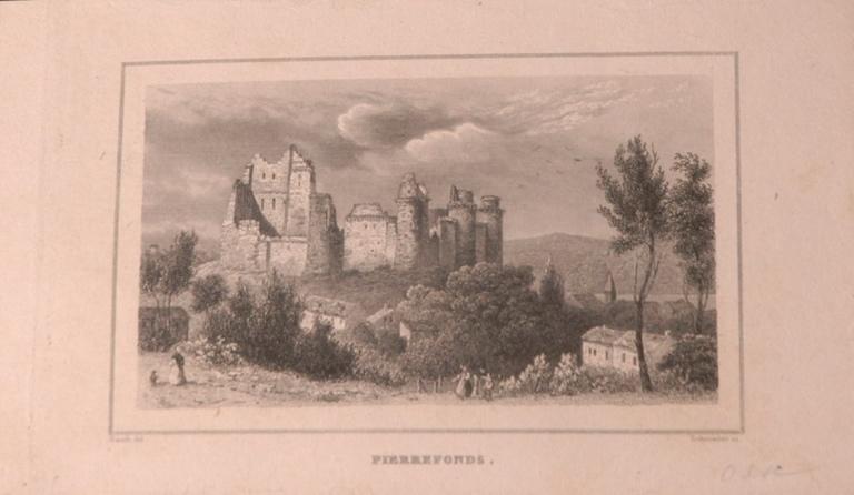 Ruines du château de Pierrefonds (Oise) (titre factice)