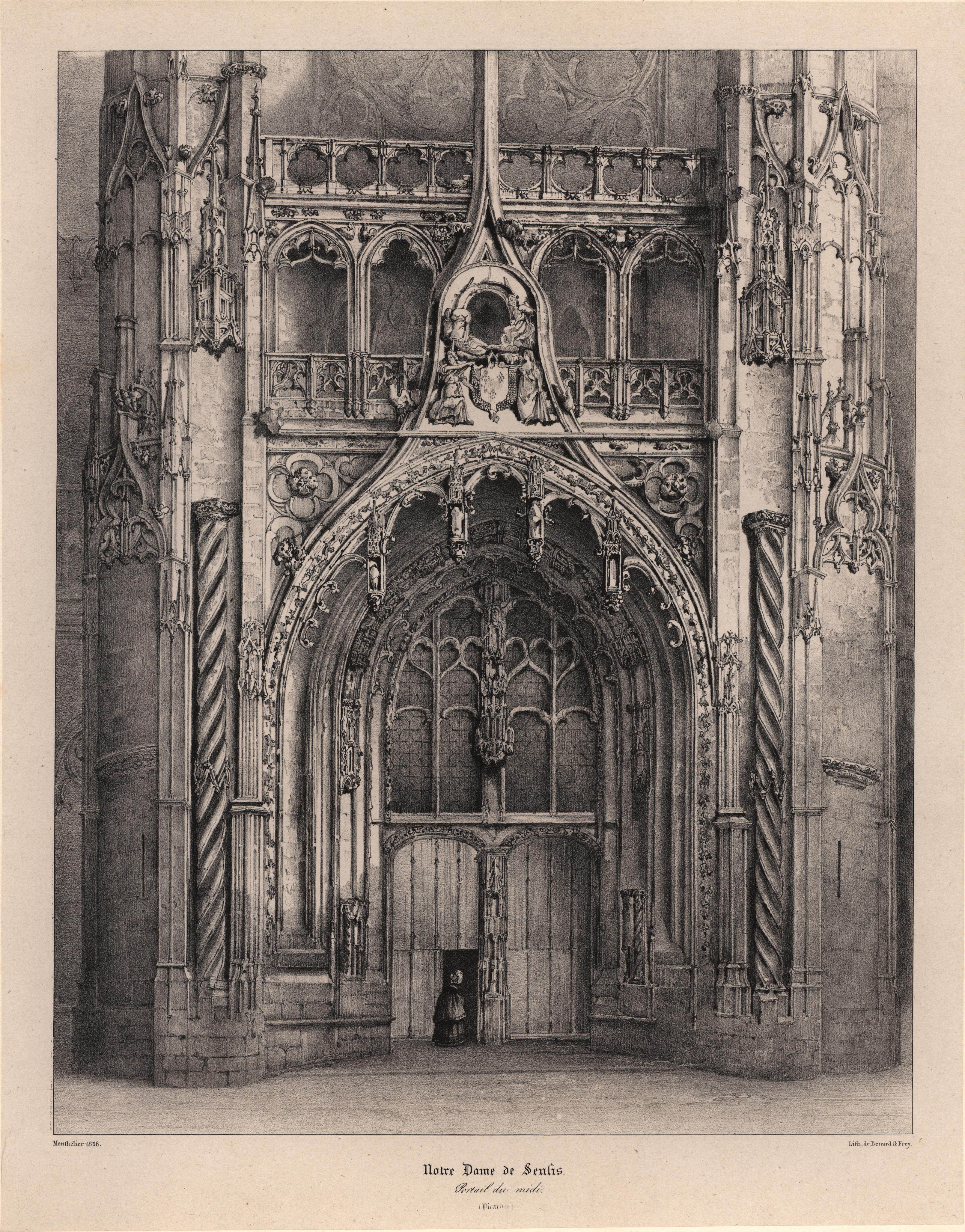 La cathédrale de Senlis, portail sud (Oise) (titre factice)