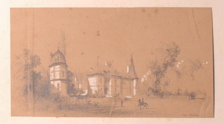 Vue d'un château (titre factice)