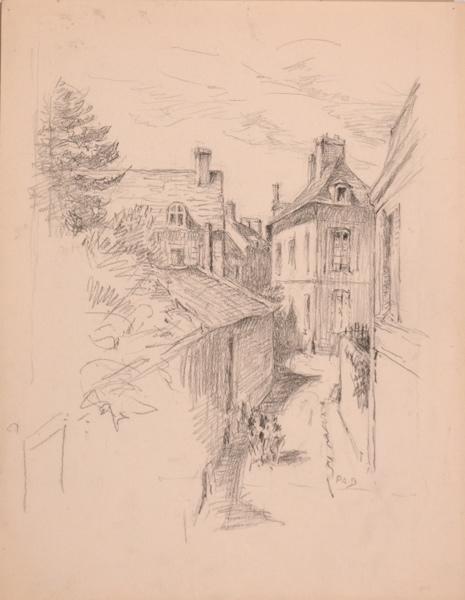 La rue des Pigeons blancs, Senlis (titre factice)
