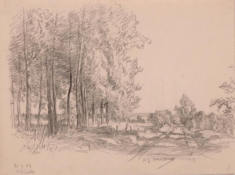 Chemin à Saint-Nicolas (titre factice)