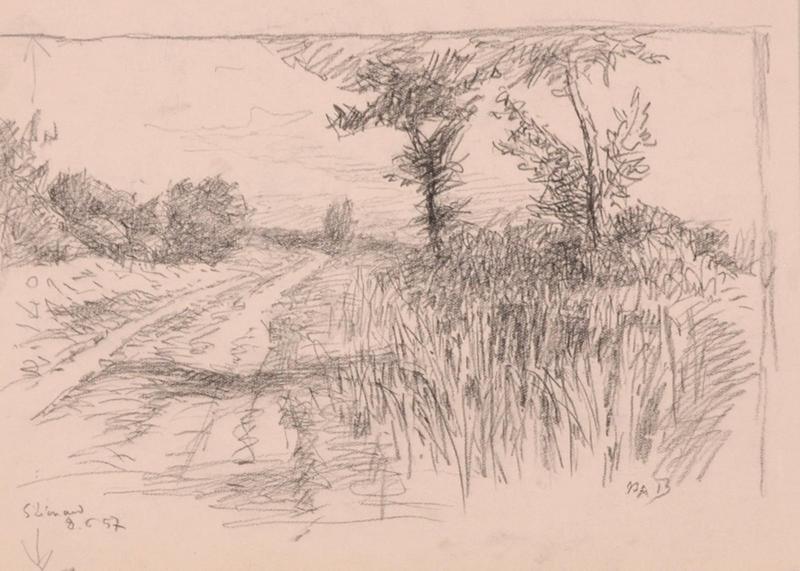 Chemin dans la campagne (titre factice)