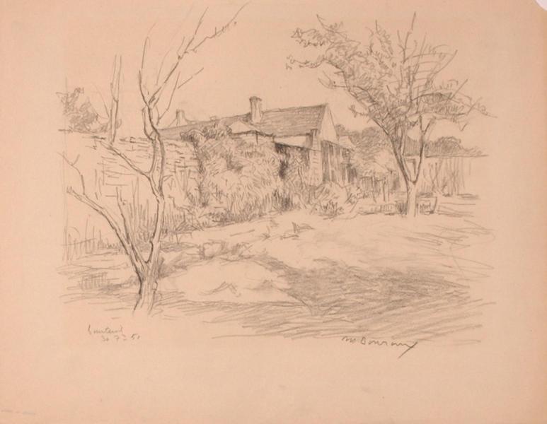 Le jardin vers la serre, Courteuil (titre factice)