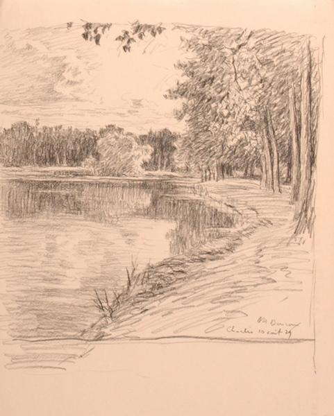 Etang à Chaâlis (titre factice)