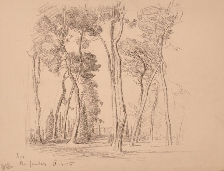 Aix-en-Provence, le Parc Jourdan (titre factice)