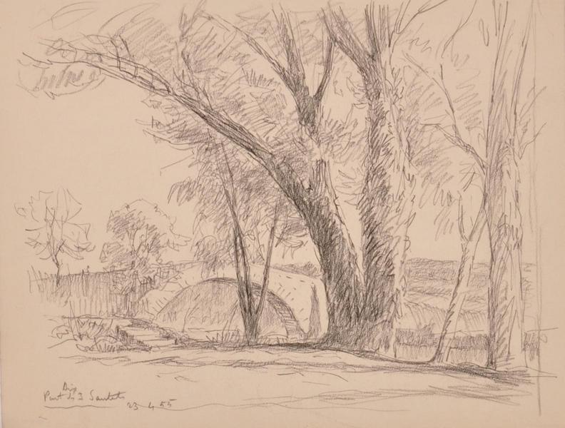 Aix-en-Provence, le pont des Trois Sautets (titre factice)