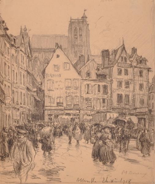 Abbeville, la grand place (titre factice)