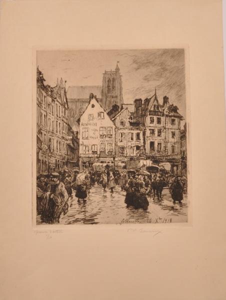 Abbeville sous la pluie (titre factice)