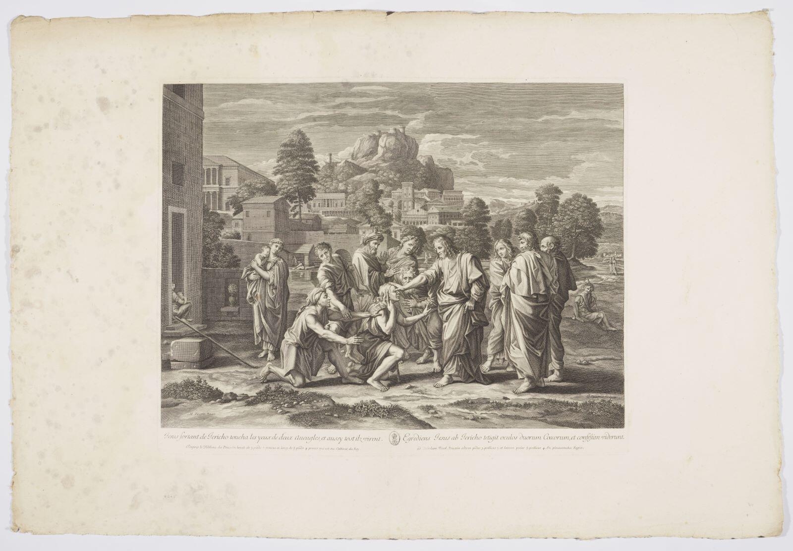 Jésus sortant de Jéricho toucha les yeux de deux aveugles, et aussytost ils virent (titre inscrit)