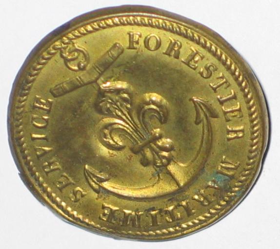 bouton d'officier du service forestier maritime