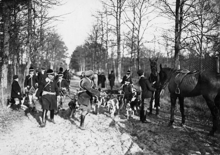 Photographie extraite d'un album de 56 photographies : équipages Chantilly et Par Monts et Vallons