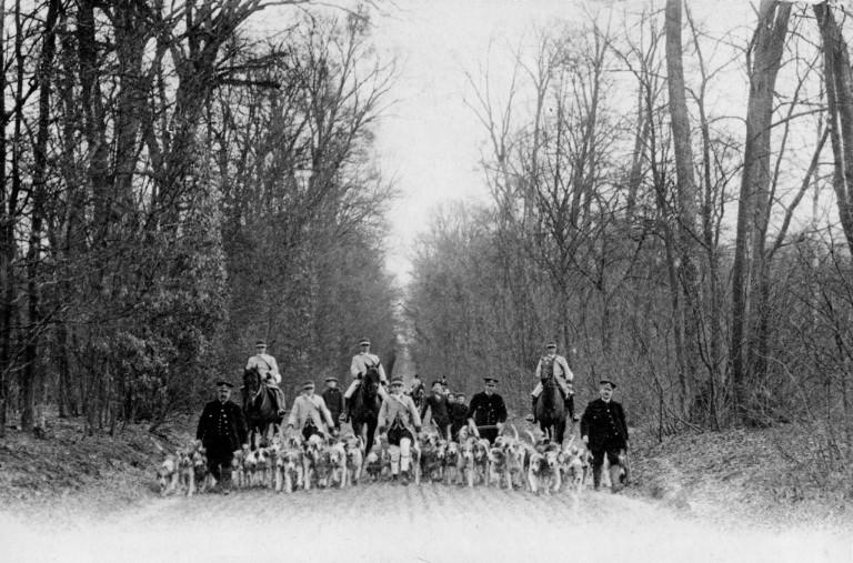 Photographie extraite d'un album de 56 photographies : équipages Chantilly et Par Monts et Vallons