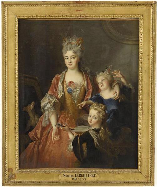 Madame Jassaud et ses enfants ; Portrait de femme avec ses deux enfants (autre titre)