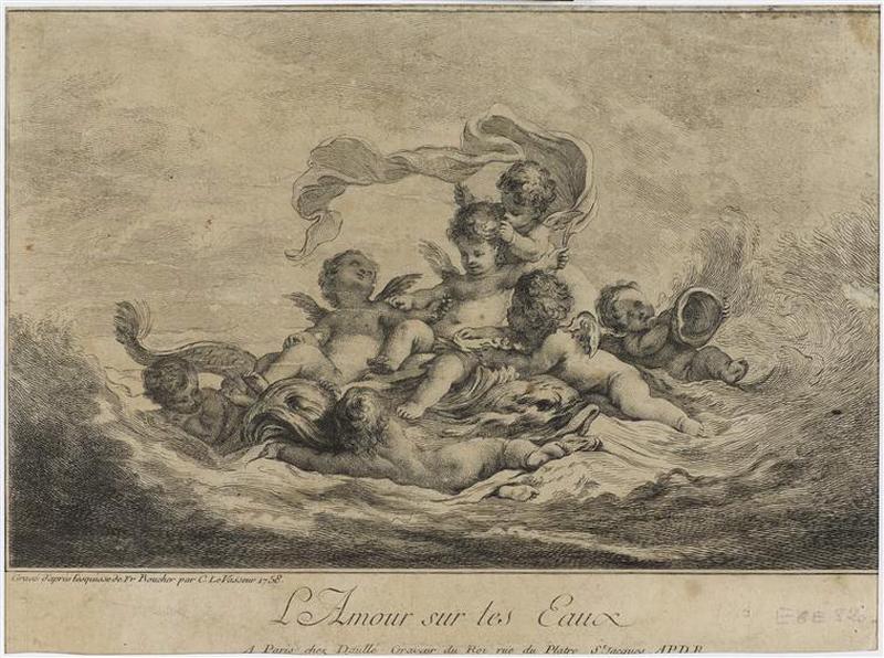 L'amour sur les eaux ; Amours sur les eaux (autre titre) ; Putti sur les eaux (autre titre)