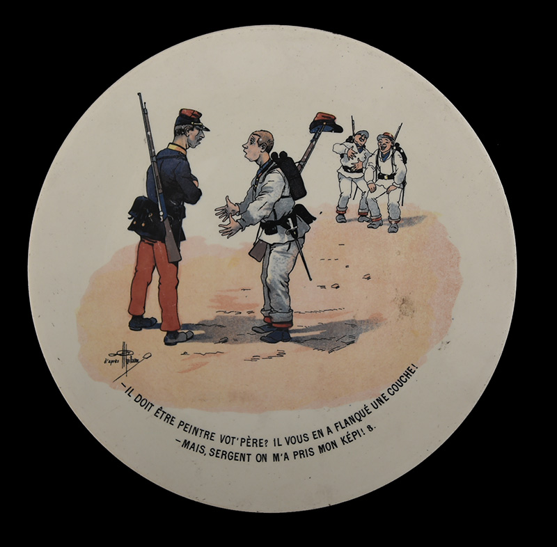 Il doit être peintre vot'père ? Il vous en a flanqué une couche ! - mais sergent on m'a pris mon képi !