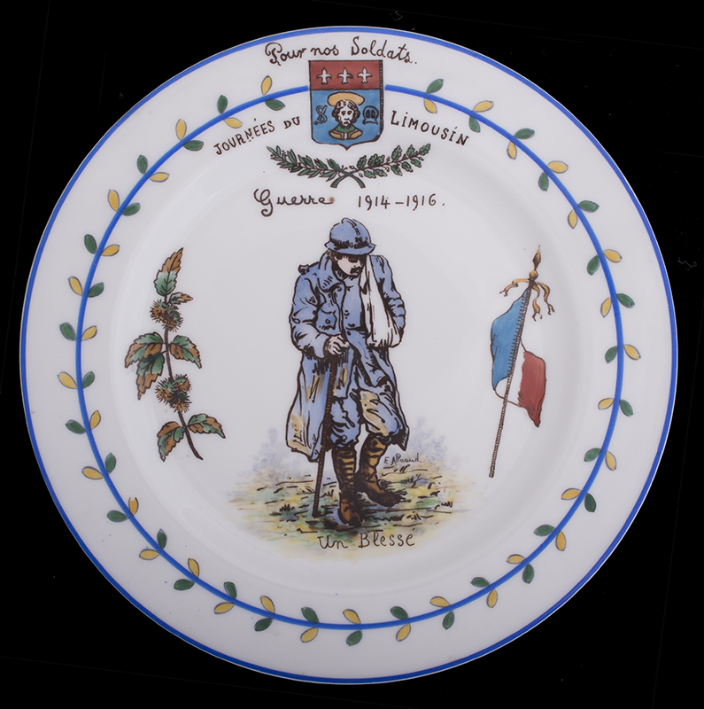 Pour nos soldats. Journées du Limousin. Guerre 1914-1916.  Un blessé.