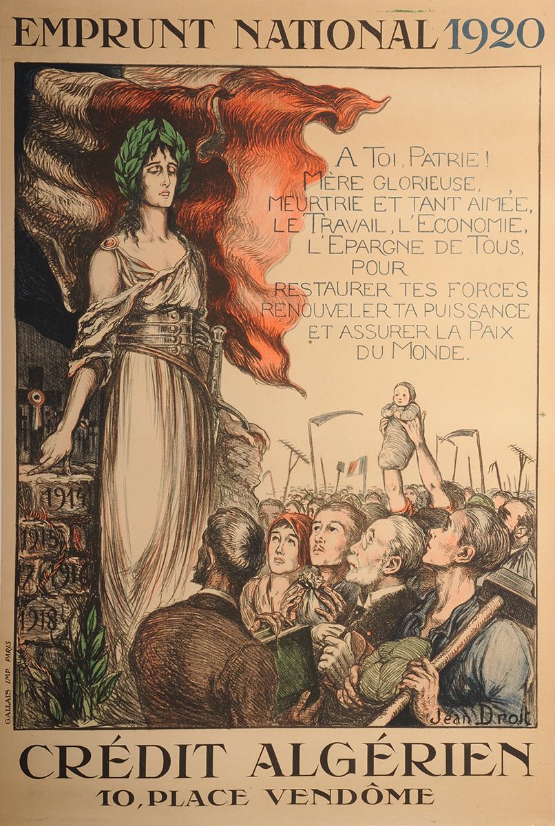Enprunt national 1920. Crédit algérien 10, place Vendôme.
