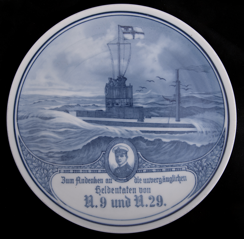 Zum andenken an die unverganglichen heldentaten von U.9 und U.29. (En souvenir des actes héroïques et immortels des U.9 et U.29).