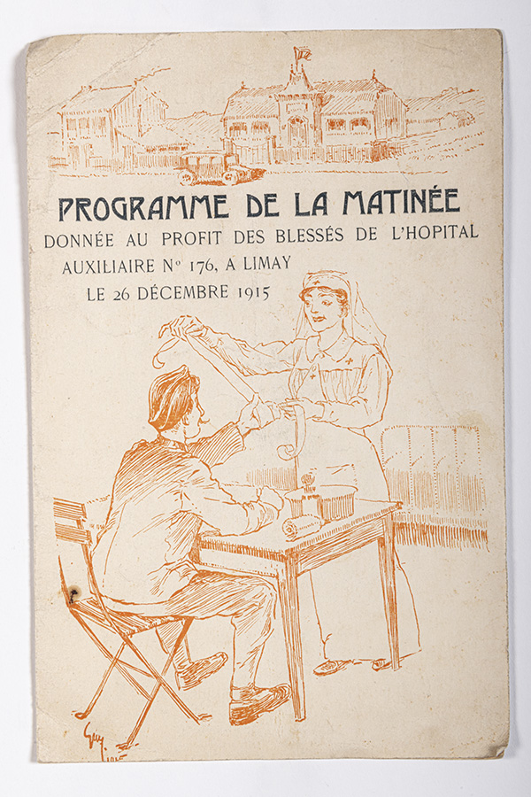 Programme de la matinée donnée au profit des blessés de l'hôpital auxiliaire n°176, à Limay