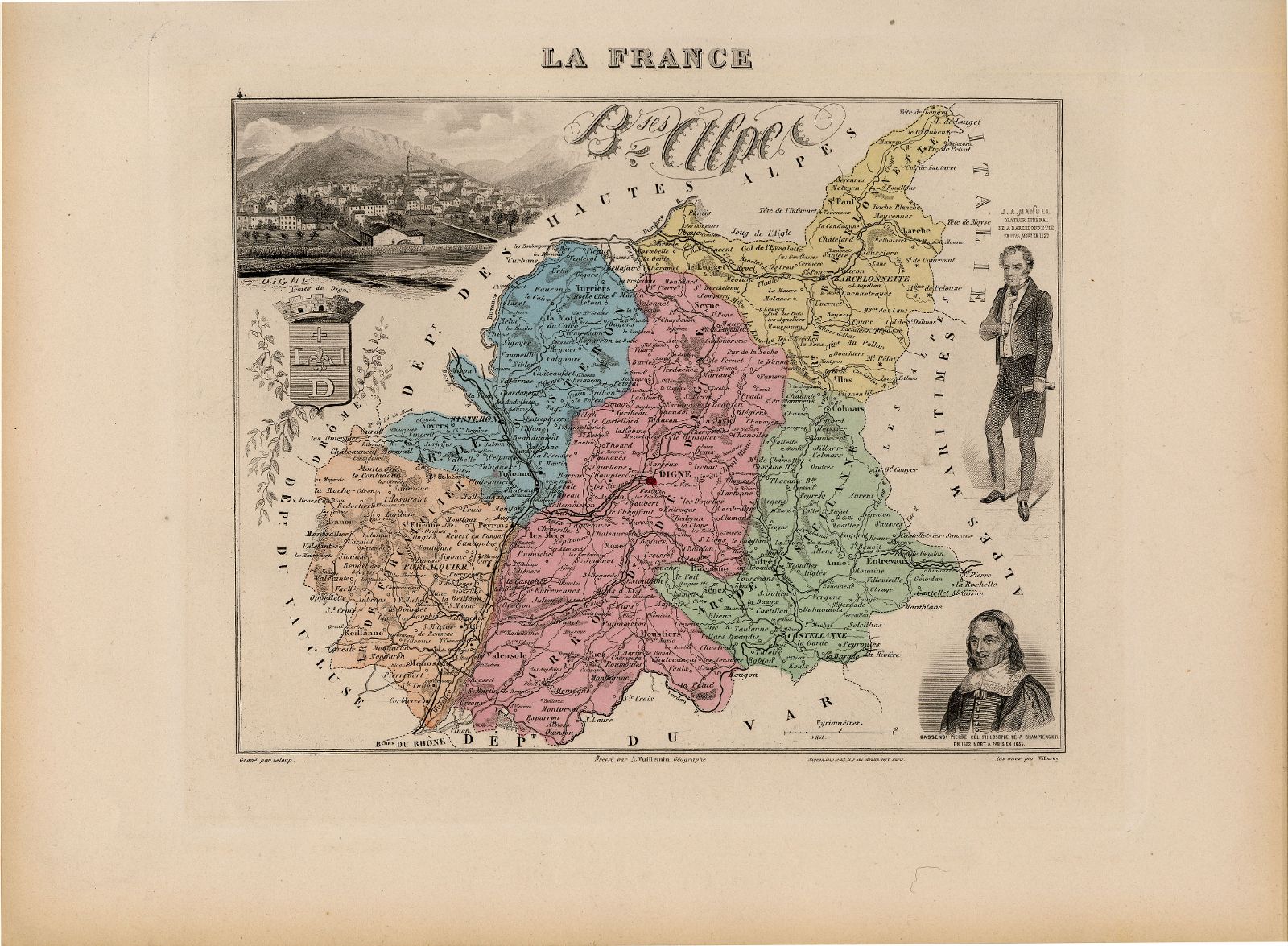 Carte du département des Basses-Alpes (n°4)