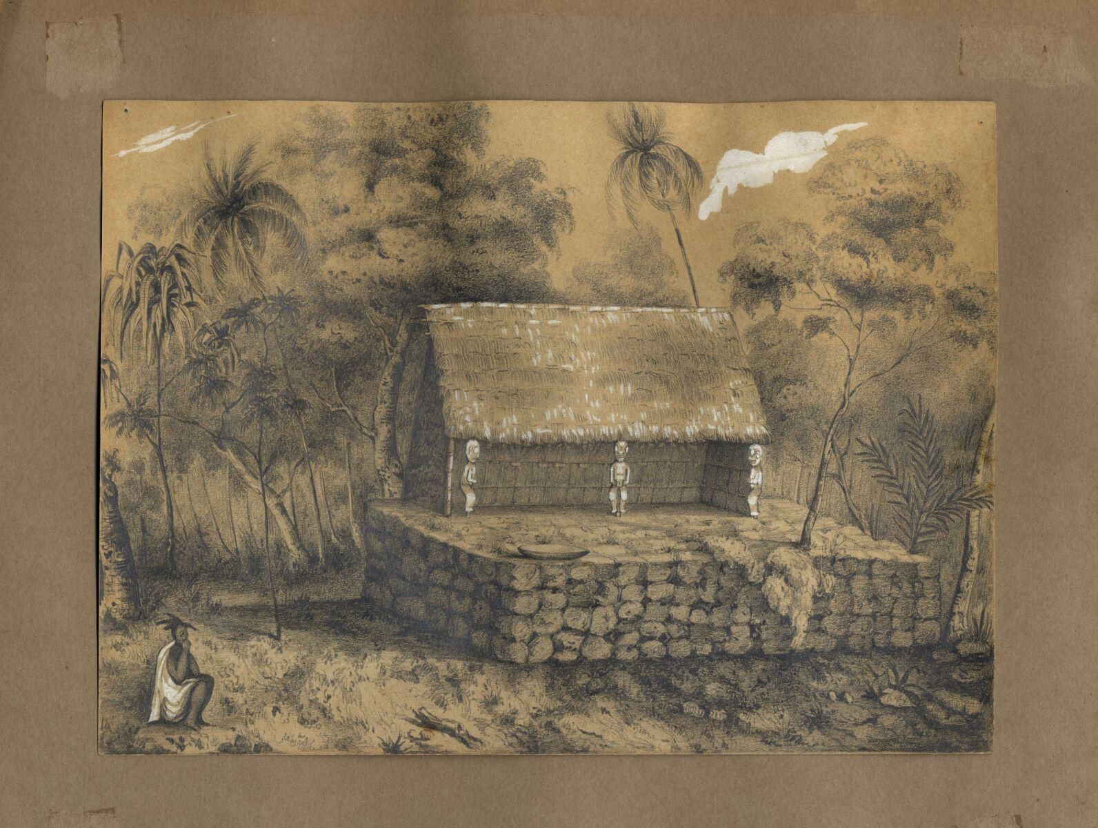 Morai de la vallée d'Anao.-Nuku-hiva.