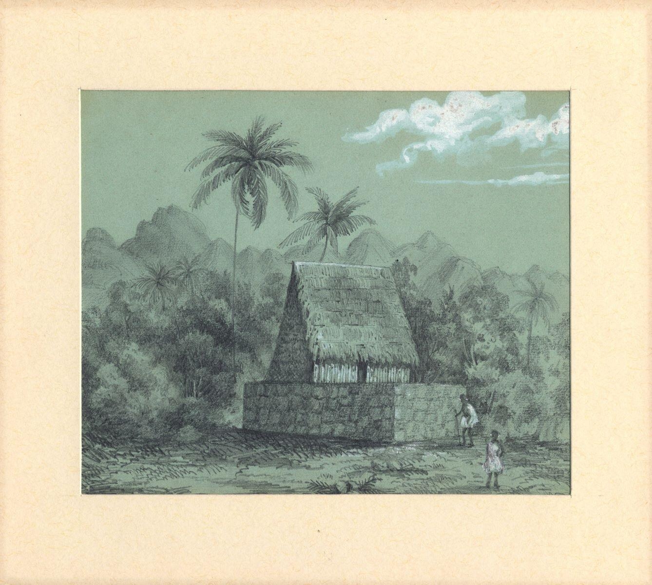 Tombeau de la reine Patini, à Noukouhiva (Iles Marquises)