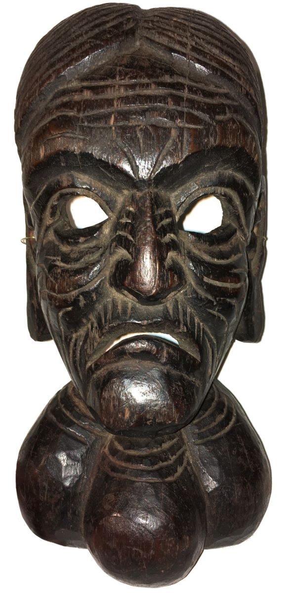 Masque de femme goitrée